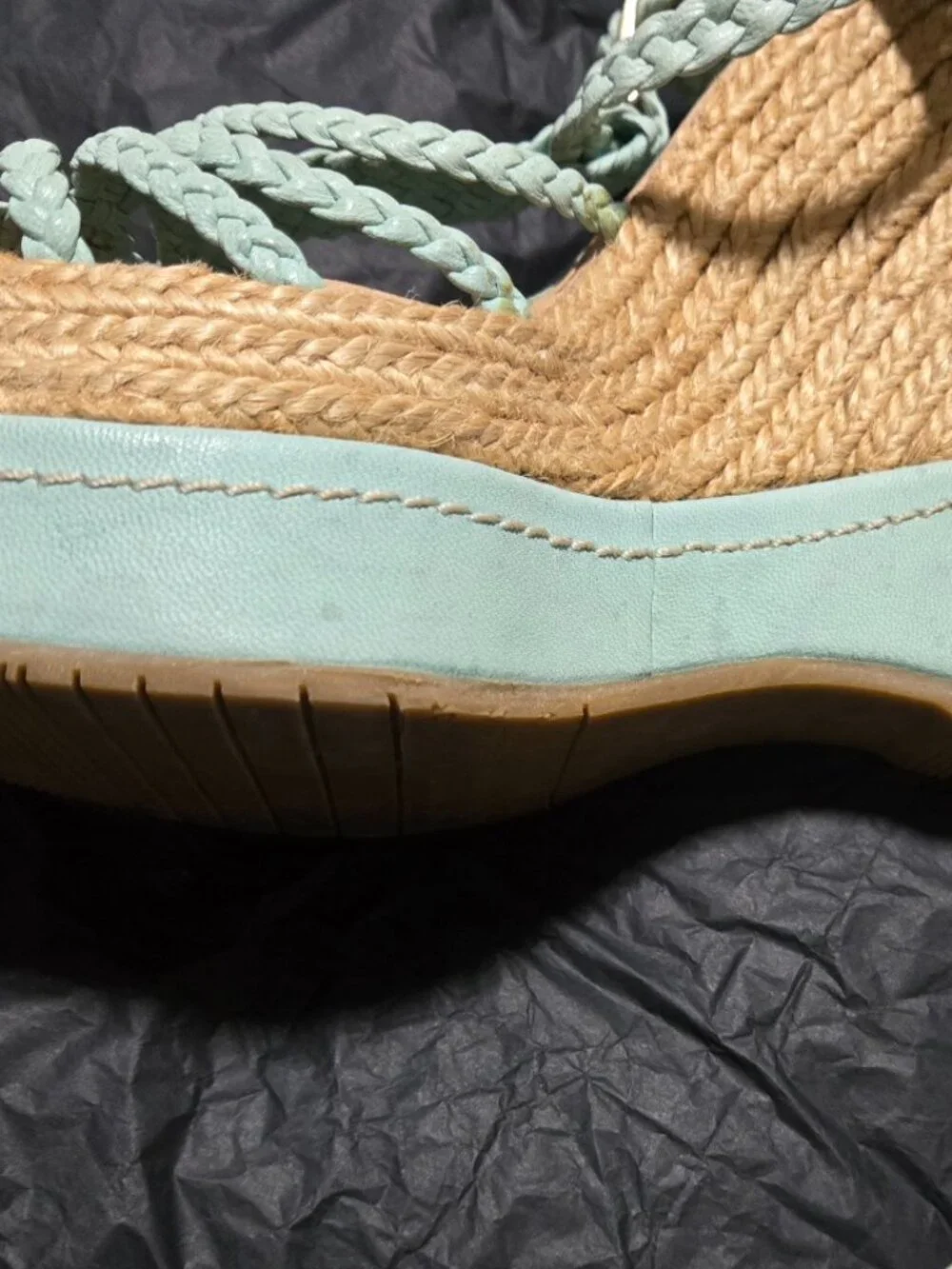 Palomitas by Paloma Barceló Mint Braided Platform Espadrille Wedge Sandals EU 40 - Picture 6 of 16